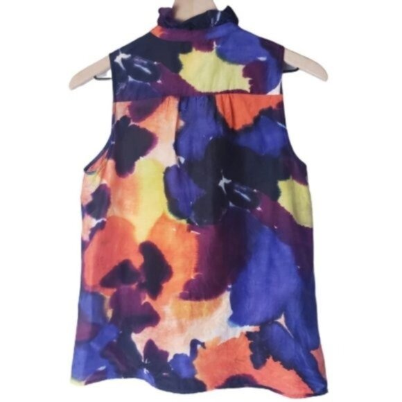 Loft Silk Blend Tie Dye Top - Picture 2 of 5